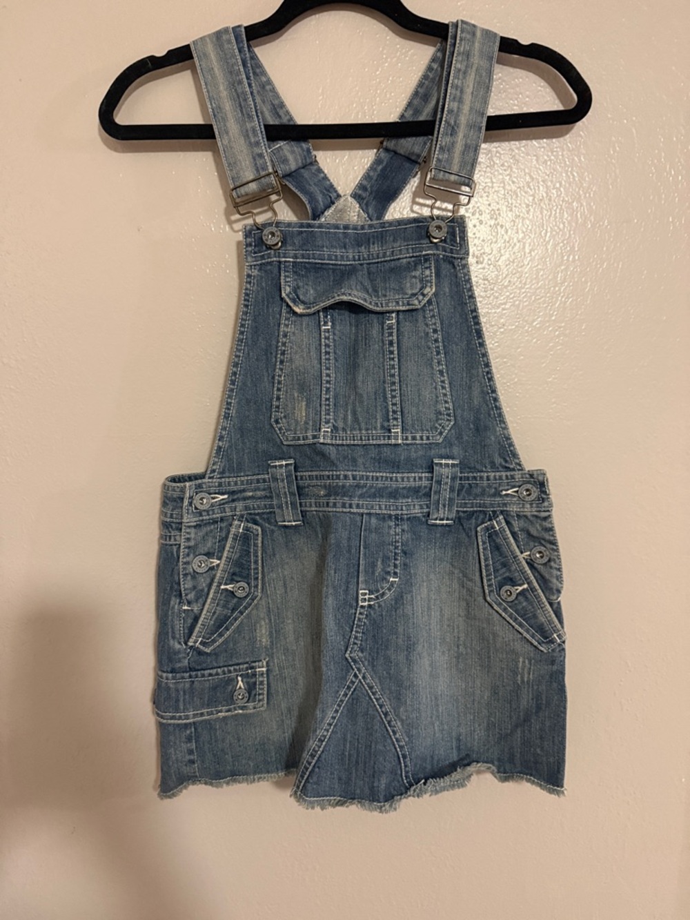 Tommy Hilfiger Light Blue Denim Overall Skirt